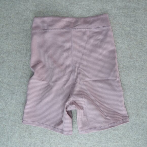 NWOT For Love & Lemons Chloe Biker Shorts Pink Ribbed Waist Strap Women's XS - Picture 7 of 12